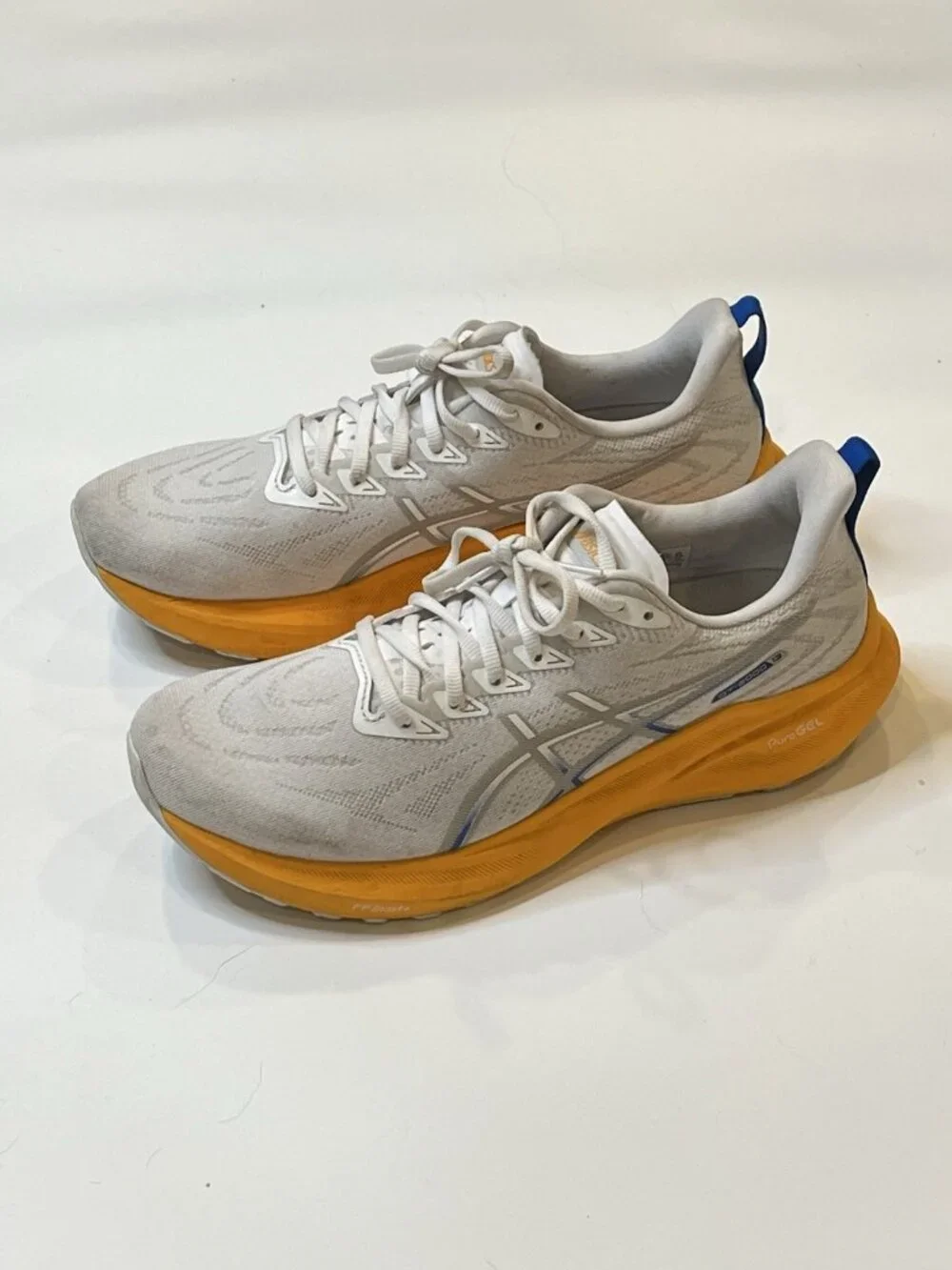 Asics GT-2000 13 Men's Running Sneakers 9.5 Gray Orange PureGEL